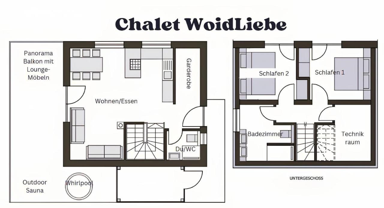 Chalets Woid_Liebe&Glueck Bodenmais Habitación foto